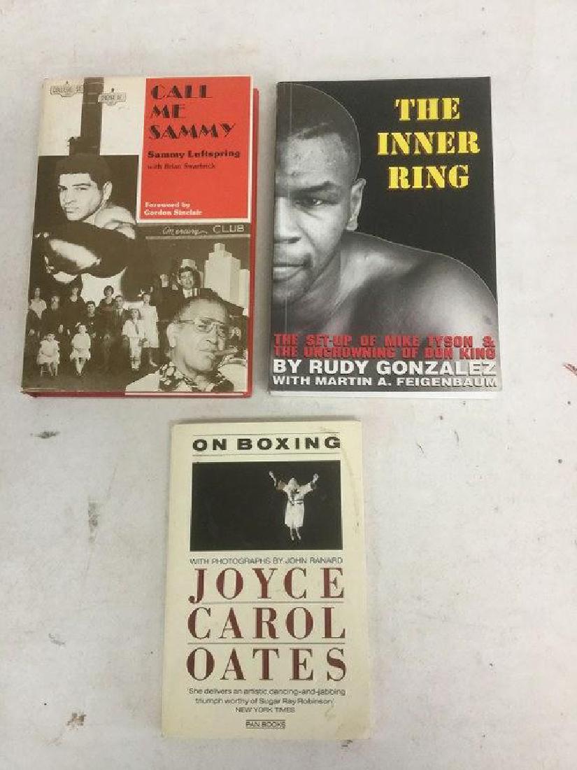 FLOYD PATTERSON ESTATE - LOT OF 3 BOXING BOOKS, "ON (1 of 4)