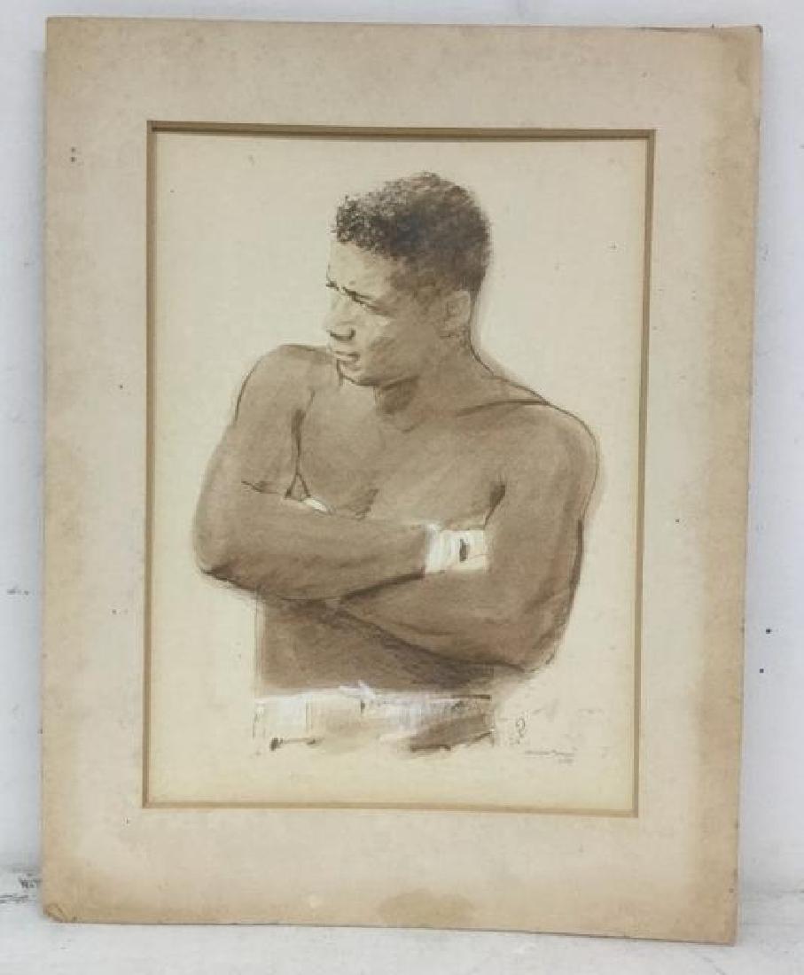 FLOYD PATTERSON ESTATE - ORIGINAL WATERCOLOR OF A YOUNG (1 of 1)