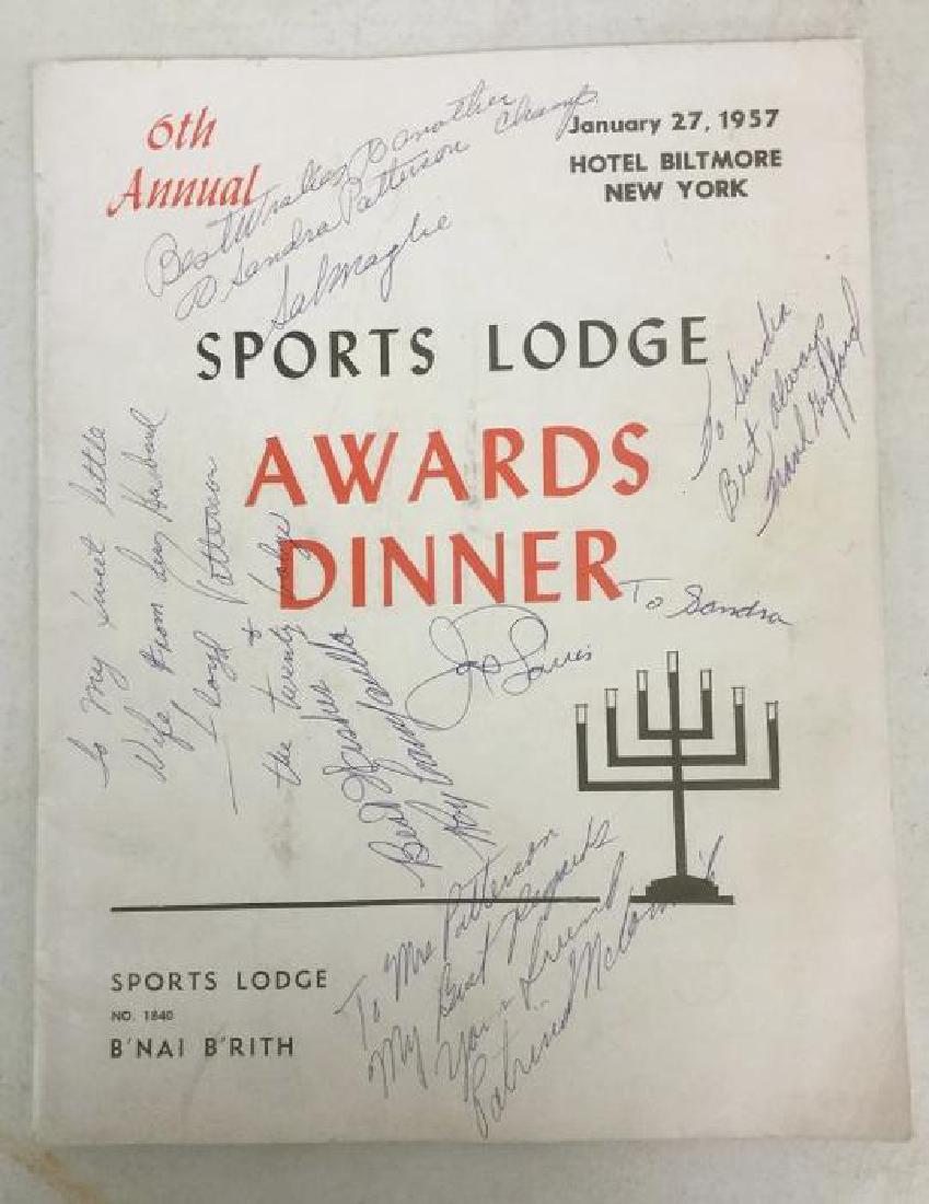 FLOYD PATTERSON ESTATE - SIGNED 6TH ANNUAL SPORTS LODGE (1 of 8)