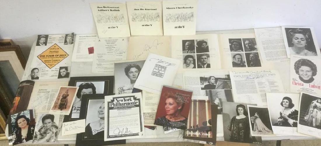 ESTATE OPERA COLLECTION OF 56 SIGNED PHOTOGRAPHS, (1 of 10)