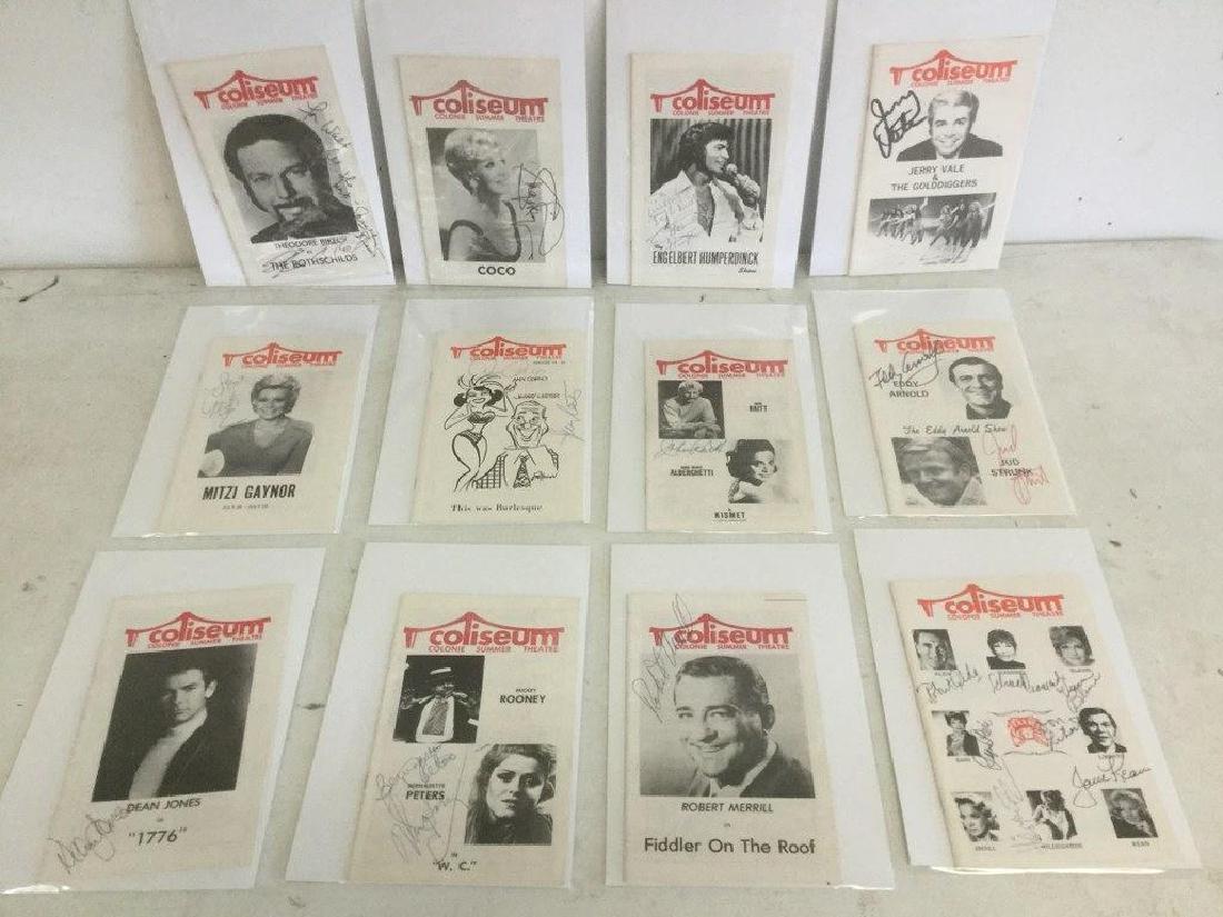 COLLECTION OF 12 AUTOGRAPHED PROGRAMS INCL. THEODORE (1 of 4)