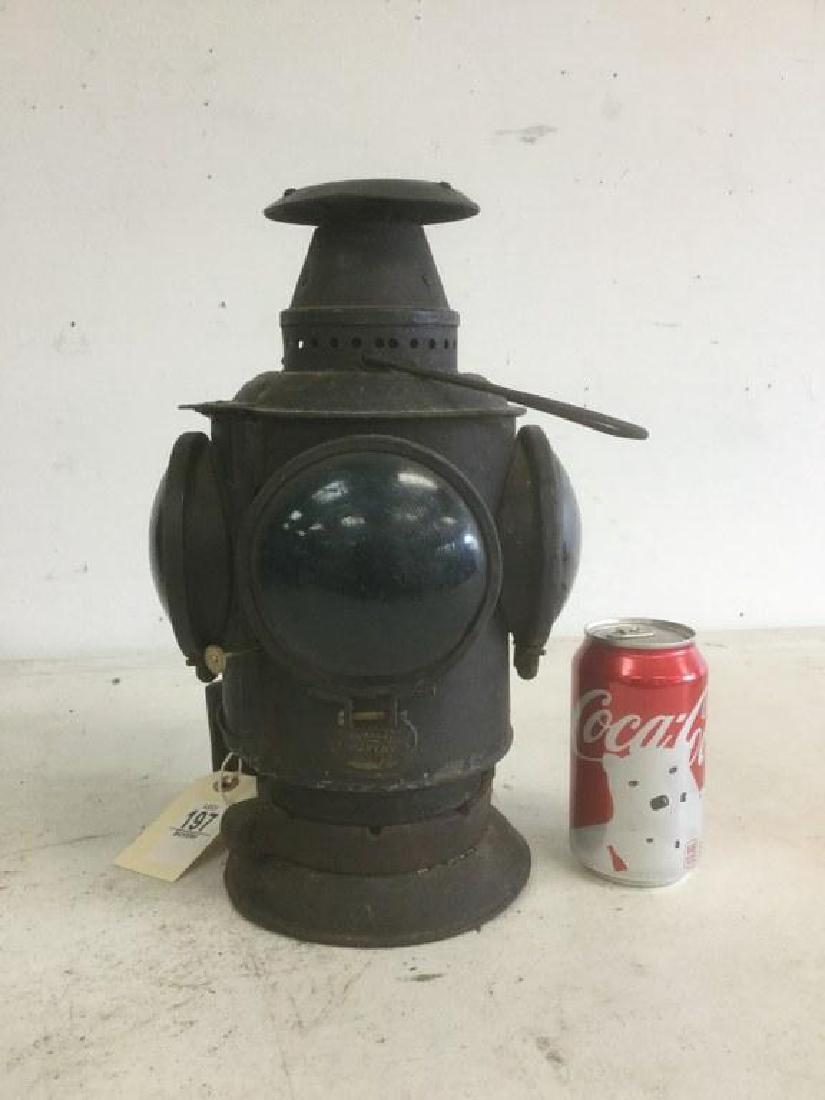 EARLY ADAMS AND WESTLAKE COMPANY RAILROAD LANTERN - 4 (1 of 2)