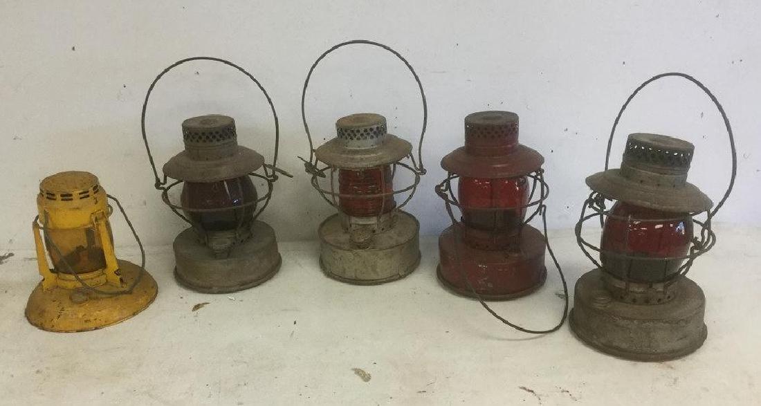 5 CON ED OLDER WORK LANTERNS, IN AS FOUND CONDITION, AS (1 of 3)