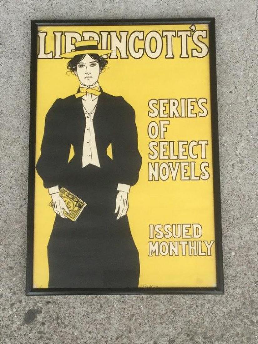 JJ GOULD JR. LIPPINCOTT'S AUGUST COPYRIGHT 1896 POSTER, (1 of 1)