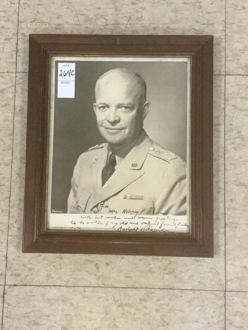 SIGNED & INSCRIBED DWIGHT D EISENHOWER PHOTOGRAPH, (1 of 2)