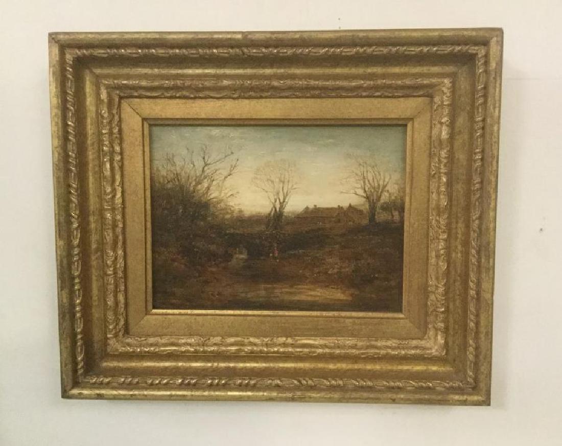 JOHN MILNE DONALD (1819-1866) O/WOOD PANEL LANDSCAPE (1 of 4)