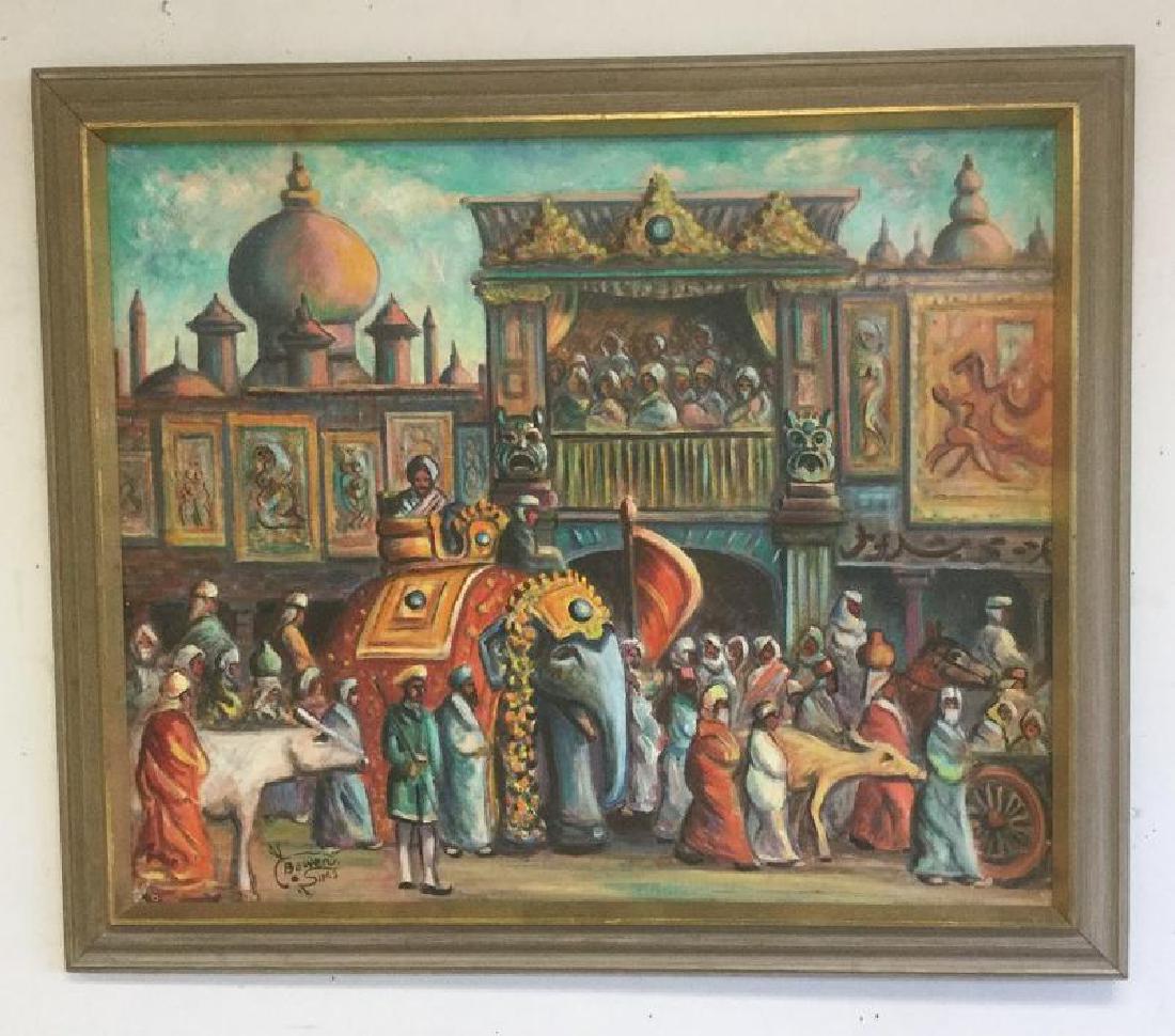 CHARLES BOWEN SIMS O/B MORADABAD INDIA, SIGNED LOWER (1 of 3)