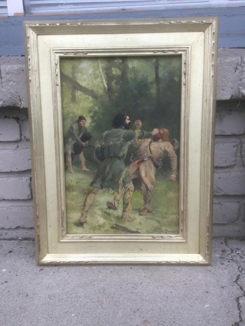 JOHN STEEPLE DAVIS O/B ILLUSTRATION OF FRONTIERSMEN (1 of 2)