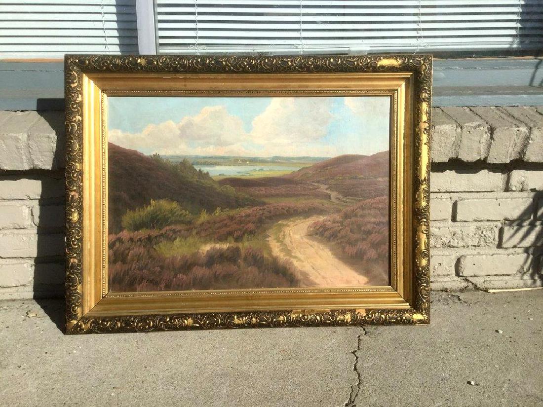 M BRUN O/C LANDSCAPE DATED 1929 NEXT TO SIGNATURE, (1 of 3)