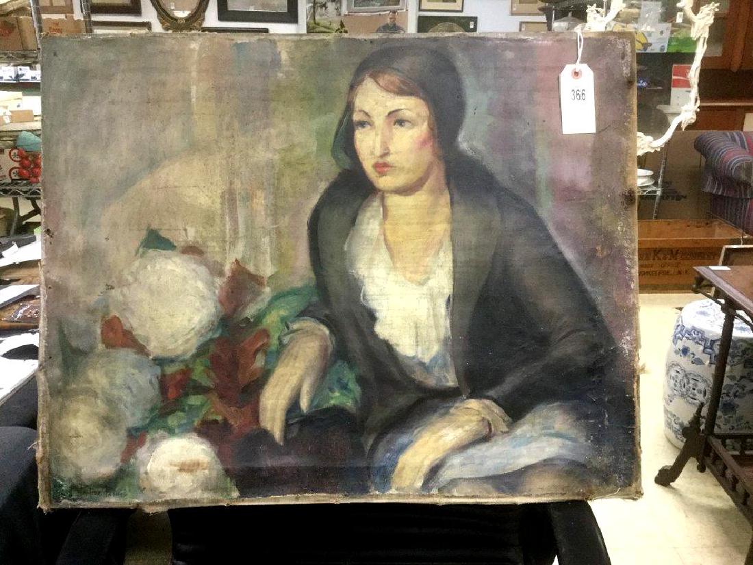 PAULINE PALMER (1865-1938) O/C PORTRAIT OF WOMAN, (1 of 4)