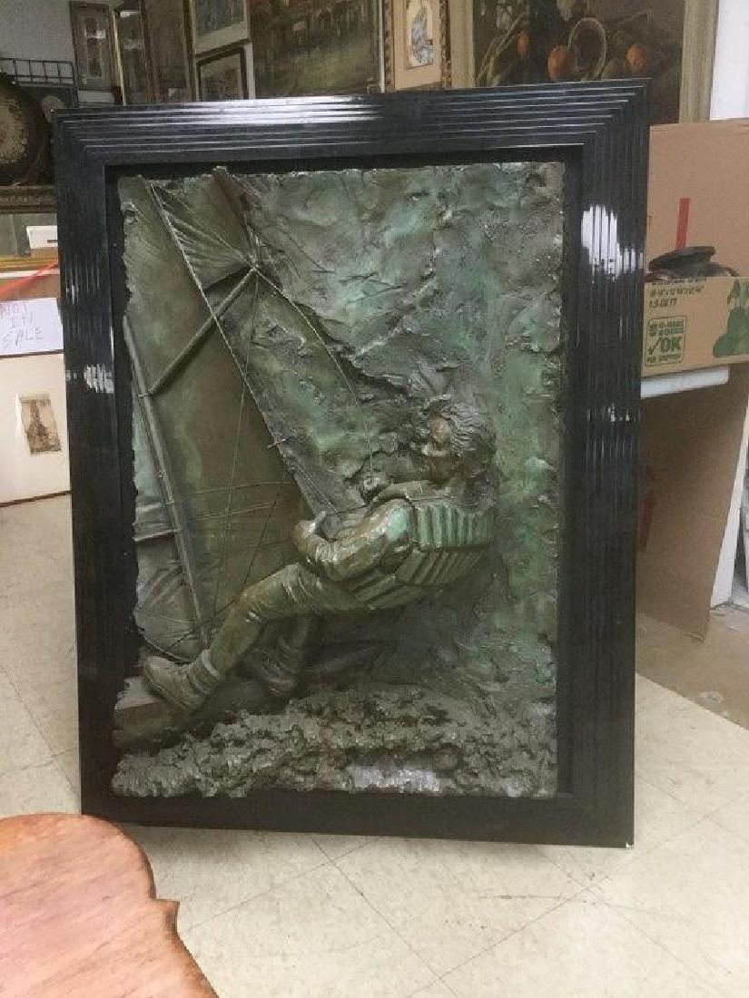 BILL MACK COMPOSITE SCULPTURE OF MAN WIND SURFING, (1 of 5)