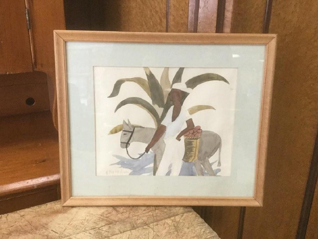 ELLIS WILSON BORN 1900 NEW YORK, W/C OF BLACK MAN AND (1 of 2)