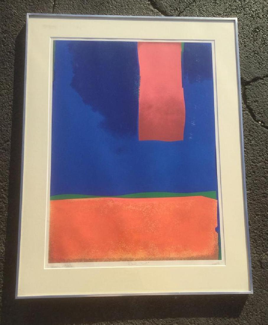ESTEBAN VICENTE SIGNED SILKSCREEN PRINT TITLED "EAST (1 of 2)