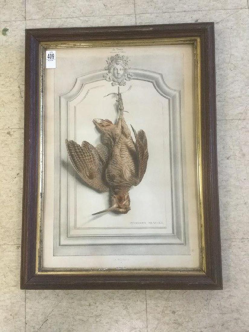 EARLY FRENCH HUNT PRINT, EDOUARD TRAVIES, TITLED LA (1 of 4)