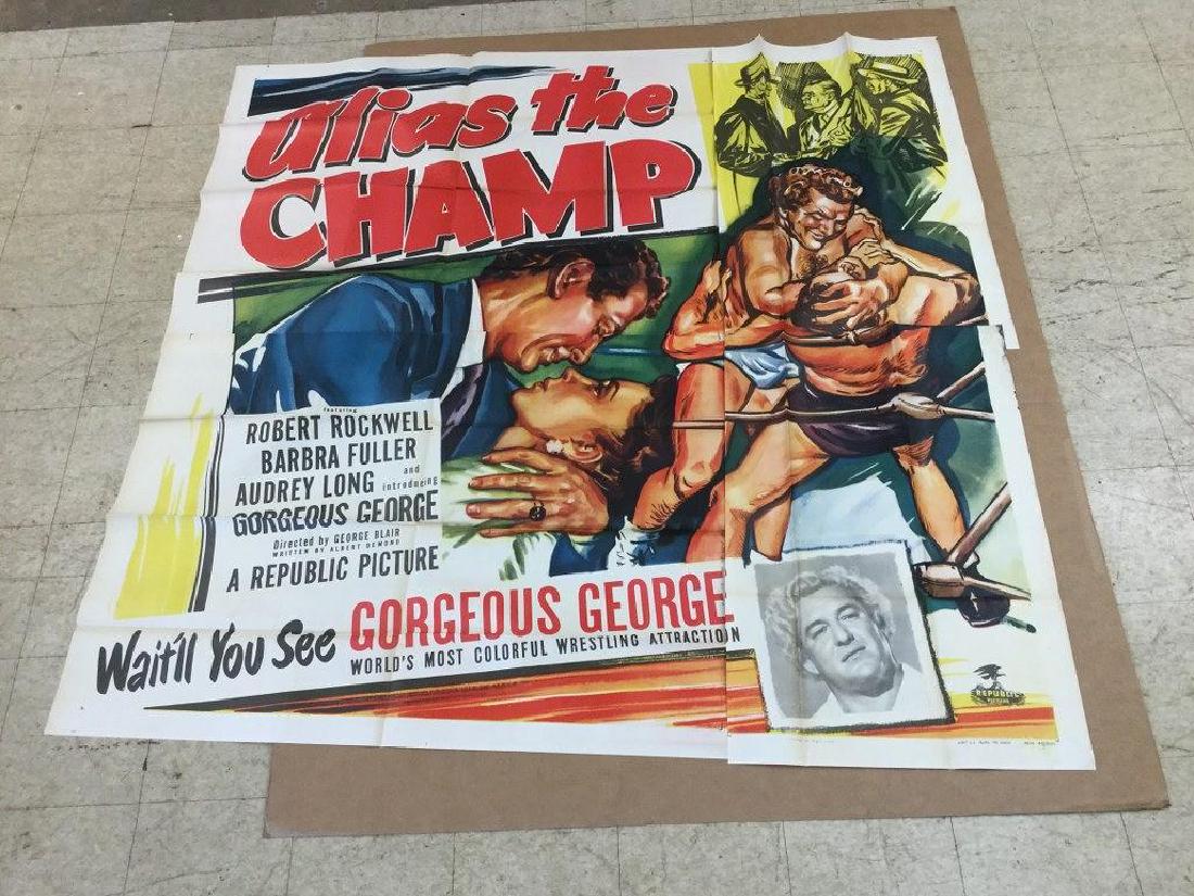 6 SHEET MOVIE POSTER ALIAS THE CHAMP 1949, UNTOUCHED (1 of 1)