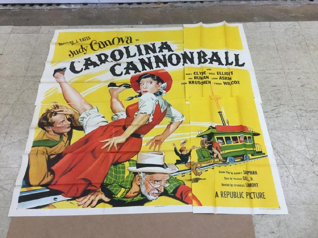 6 SHEET MOVIE POSTER CAROLINA CANNONBALL 1955, (1 of 1)