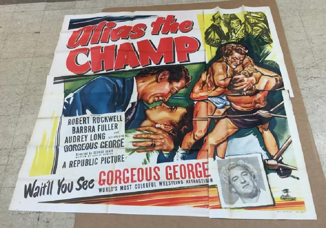 6 SHEET MOVIE POSTER ALIAS THE CHAMP 1949, UNTOUCHED (1 of 1)