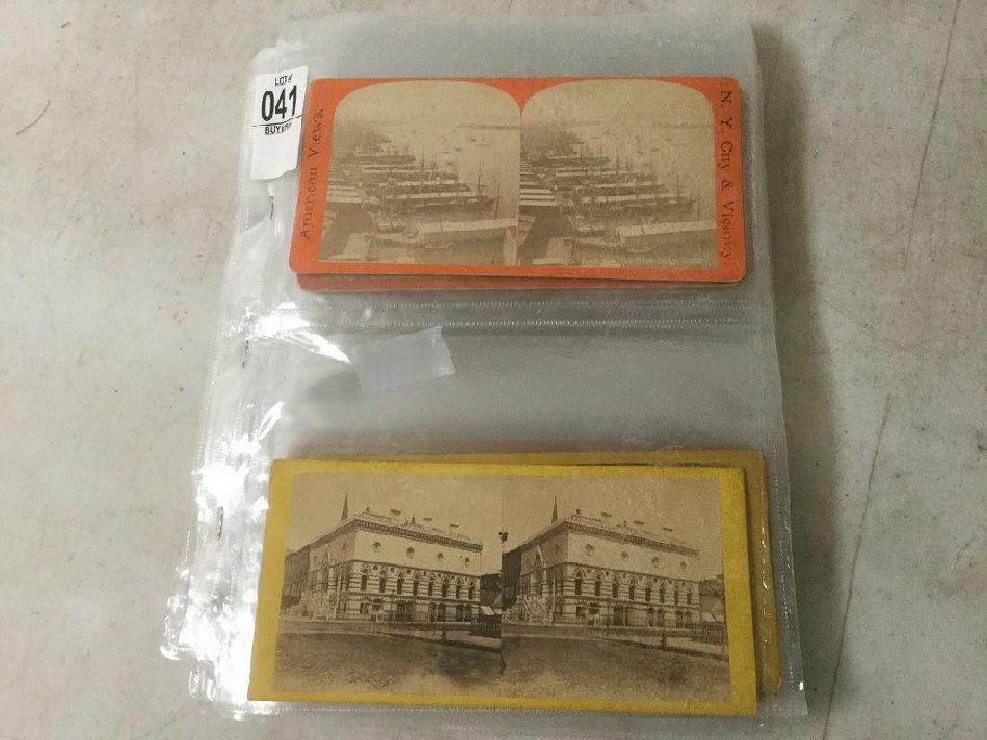STEREO VIEW CARDS 32 NYC FLAT MOUNTS, 19 ARE BY (1 of 8)