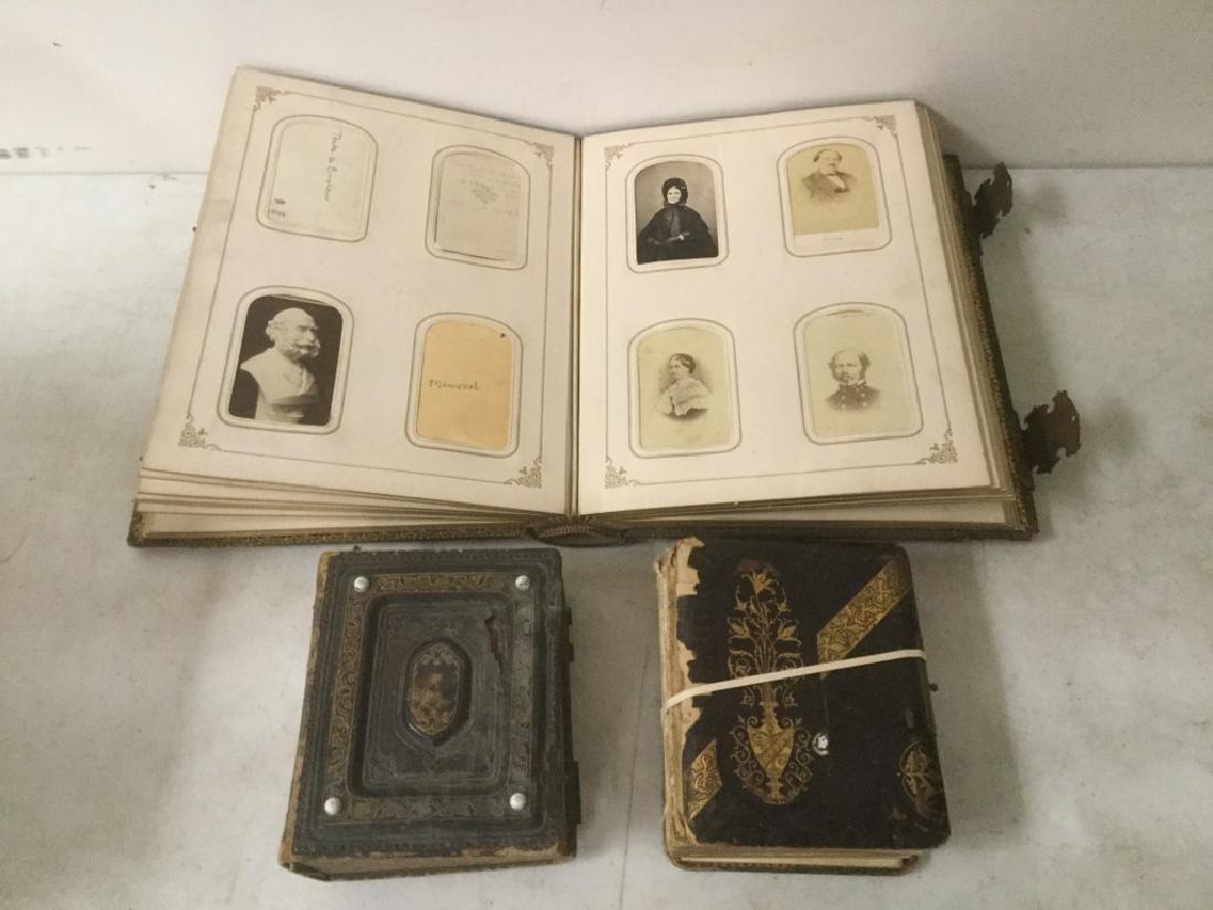 LARGE CDV ALBUM WITH 104 CDV'S AND TINTYPES. PLUS 2 (1 of 9)