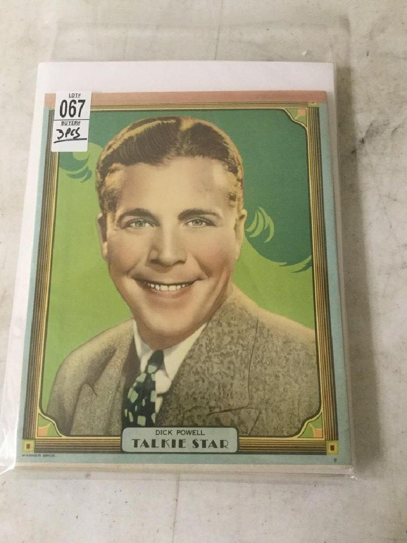 (3) DICK POWELL NEW OLD STOCK NOTE PADS, NEVER USED.: (3) DICK POWELL NEW OLD STOCK NOTE PADS, NEVER USED. ALL 3 IN VERY NICE CONDITION, WARNER BROS. IN LOWER LEFT CORNER. MEASURES 10" X 8".