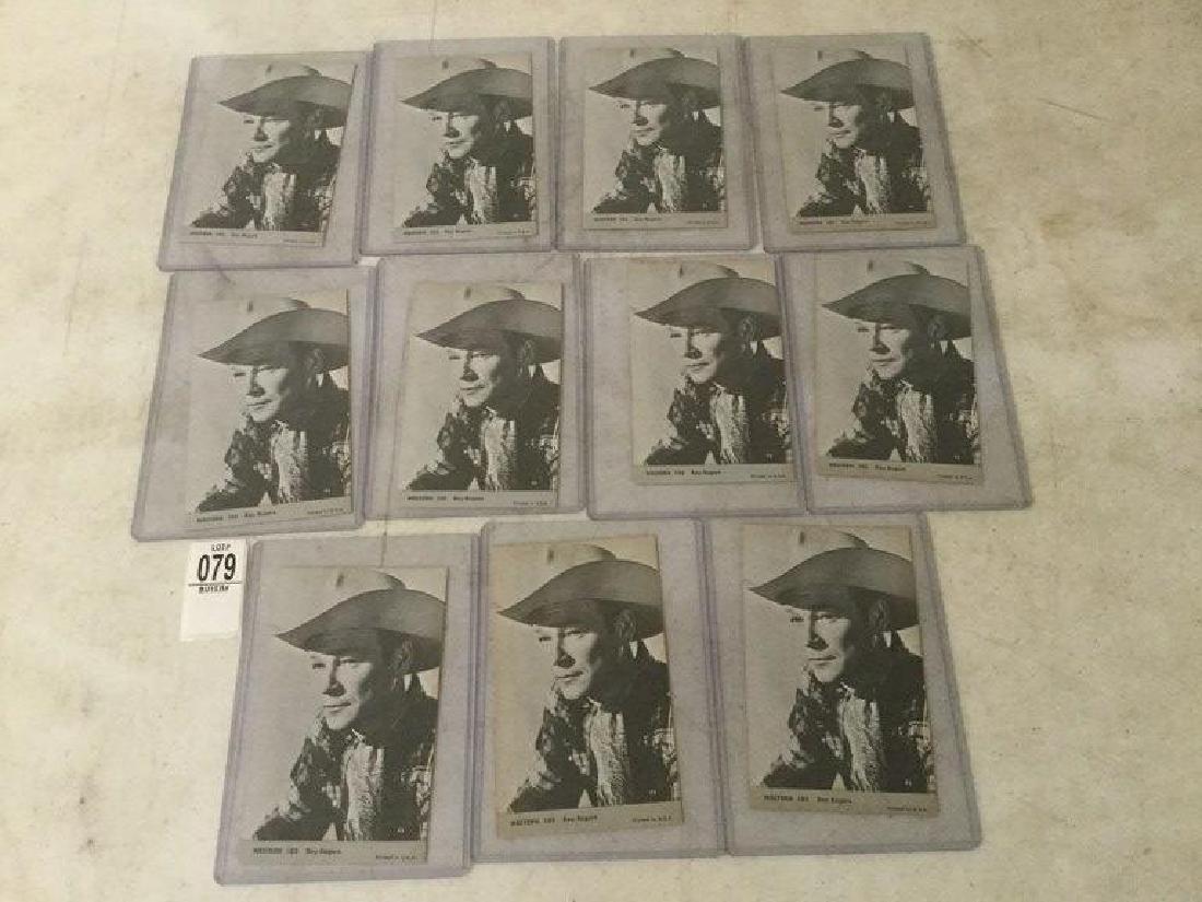 11 VINTAGE WESTERN MUTOSCOPE CARDS OF ROY ROGERS, VERY (1 of 2)