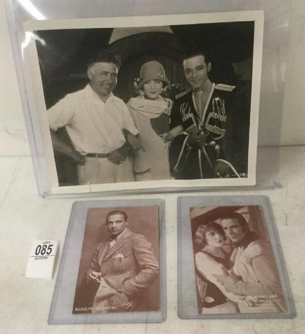 RUDOLPH VALENTINO PERIOD PRESS PHOTOGRAPH & 2 MUTOSCOPE (1 of 4)