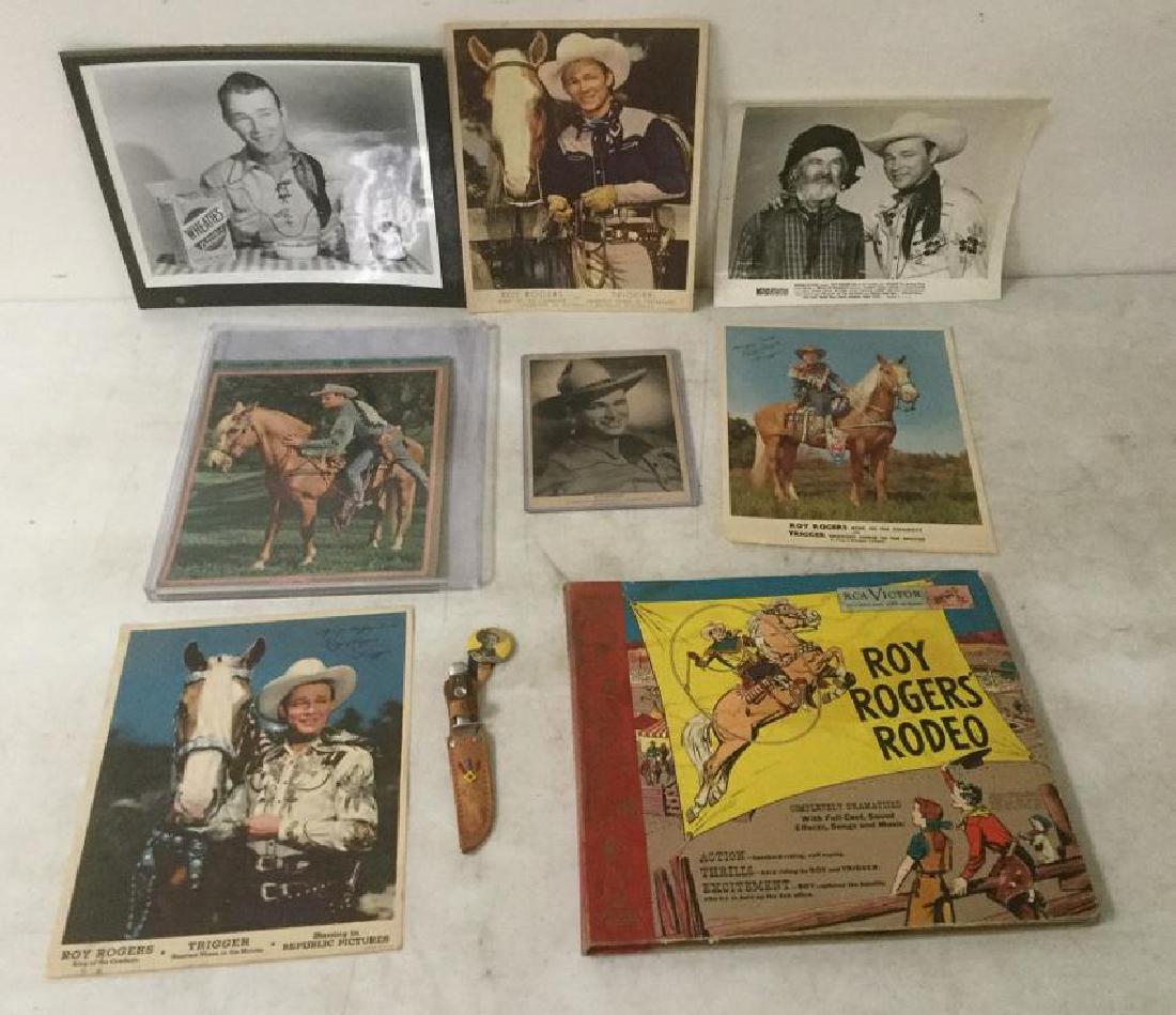ROY ROGERS VINTAGE LOT INCLUDING PINBACK KNIFE, (1 of 5)