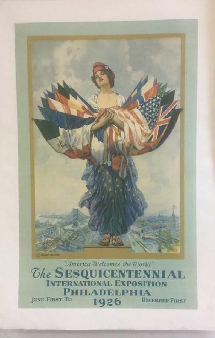 THE SESQUICENTENNIAL INT'L EXPO PHILA POSTER, 1926, (1 of 1)