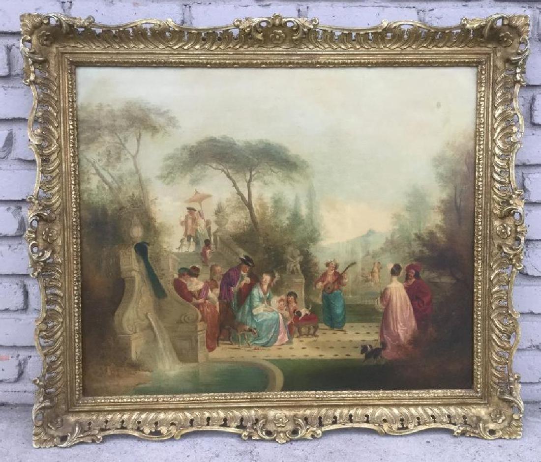 HENRY ANDREWS O/C CLASSICAL COURTYARD SCENE W/PEOPLE, (1 of 10)