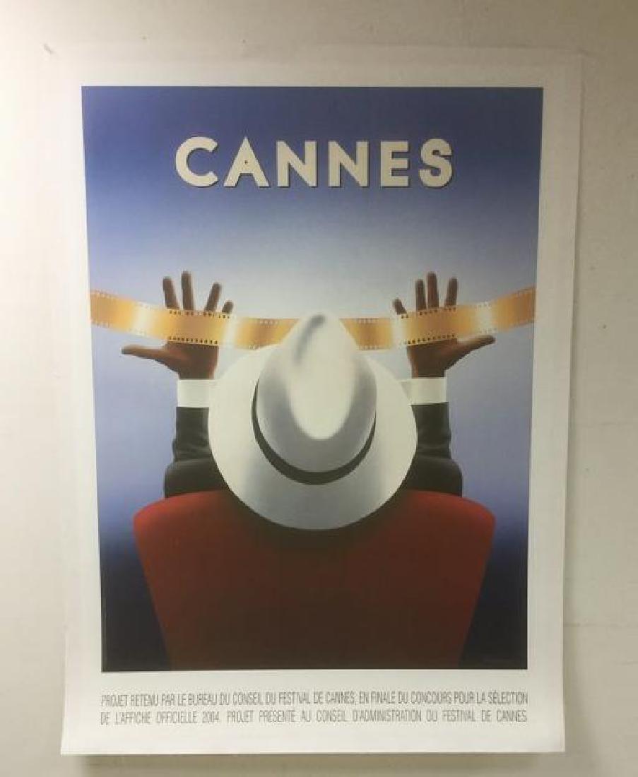 CANNES FILM LARGE POSTER BY RAZZIA, SIGNED IN LOWER (1 of 1)