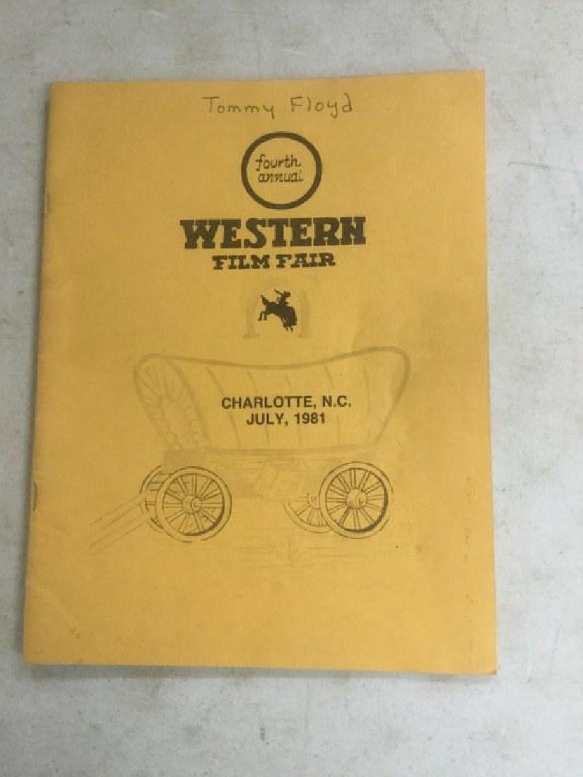 AUTOGRAPHED PROGRAM FROM FOURTH ANNUAL WESTERN FILM (1 of 10)