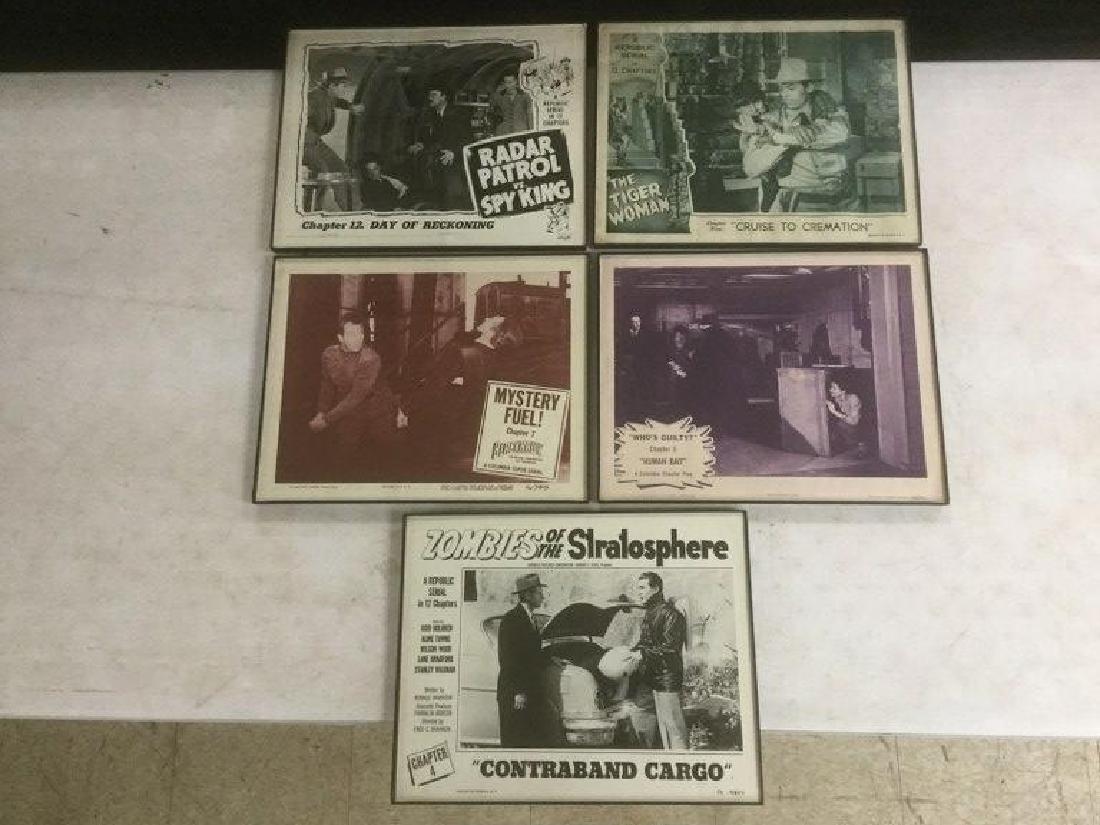 5 FRAMED LOBBY CARDS, 1940'S-50'S, INCLUDING ZOMBIES OF (1 of 1)