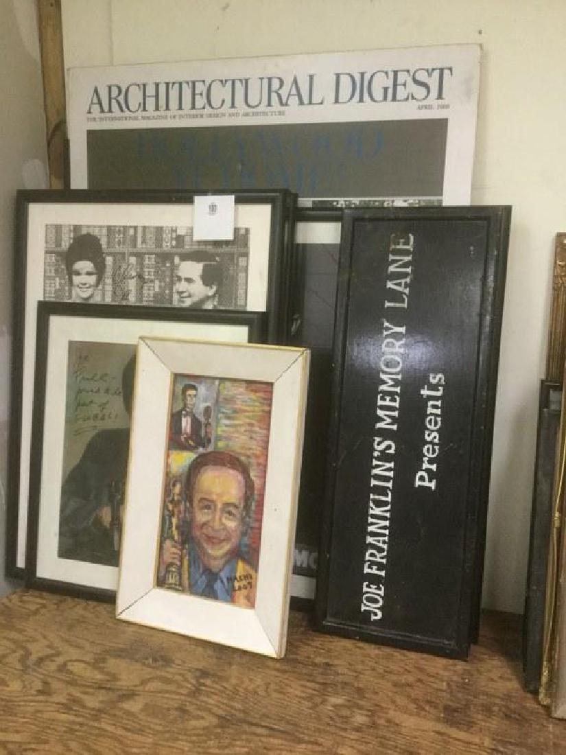 JOE FRANKLIN RADIO HOST ICON- LOT OF LARGE SIGNED (1 of 2)