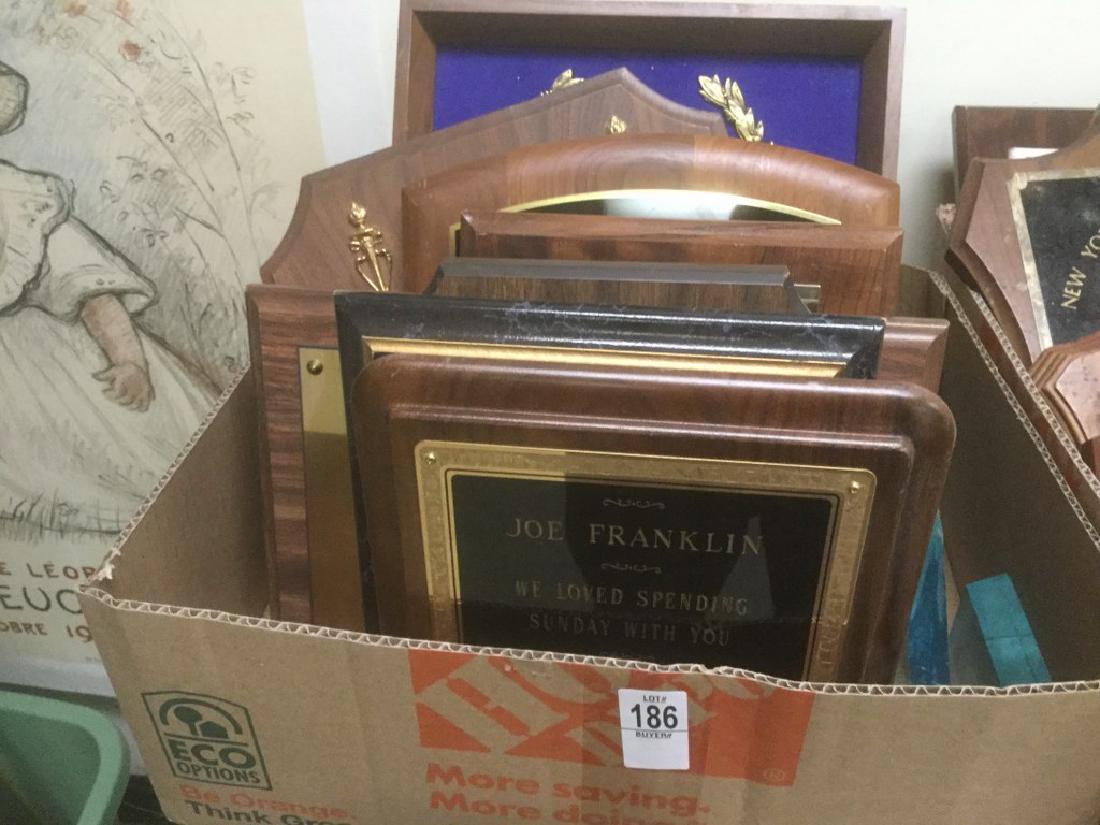 JOE FRANKLIN RADIO HOST ICON- LOT OF 12 PLACQUES & (1 of 1)