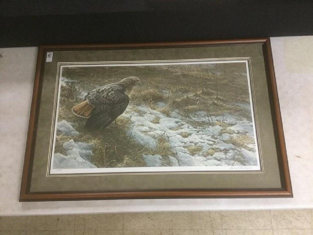 ROBERT BATEMAN SIGNED BIRD OF PREY PRINT, #652/950, (1 of 1)