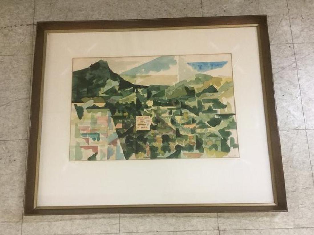 IMPRESSIONIST W/C SIGNED BRAUN 1953, FRAME OF THE (1 of 3)