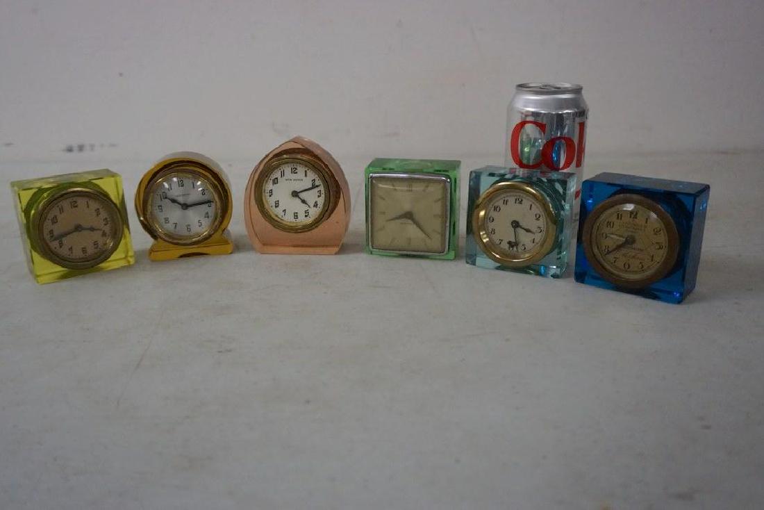 6 GLASS NOVELTY CLOCKS, INCLUDING 3 NEW HAVEN, FROM THE (1 of 6)