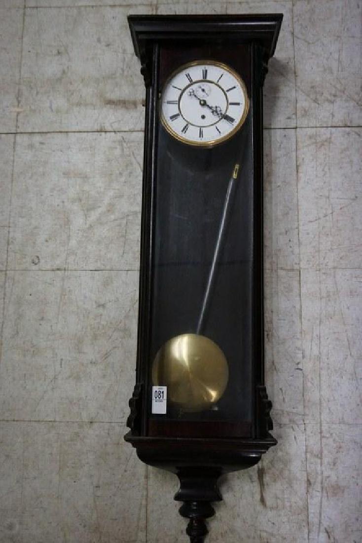 EUROPEAN REGULATOR WALL CLOCK, FLAWLESS PORCELAIN DIAL, (1 of 5)