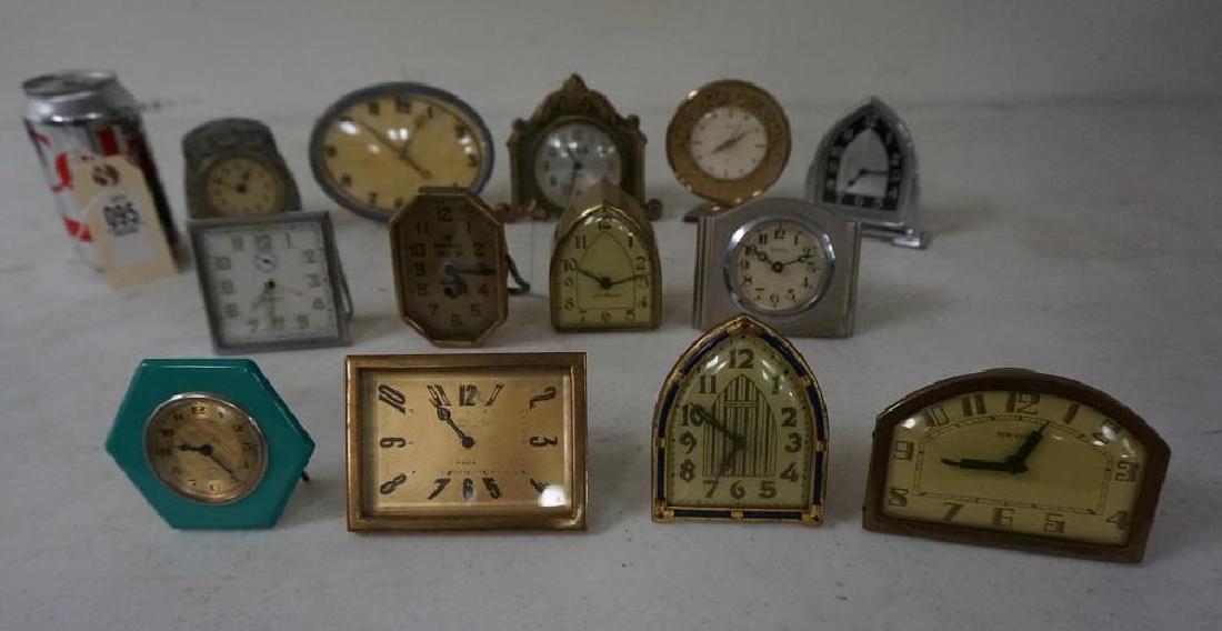 13 MINIATURE METAL CLOCKS, NEW HAVEN, SESSIONS, (1 of 10)