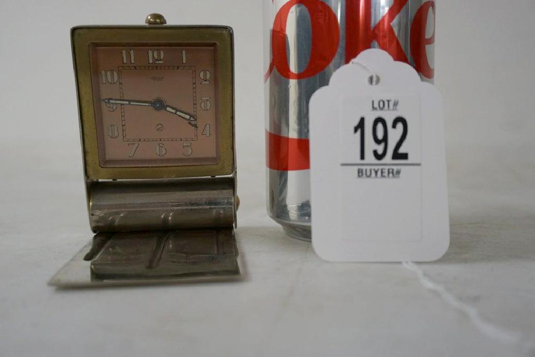 JAEGER ALARM TRAVEL CLOCK, TICKING, FROM THE MARS (1 of 6)