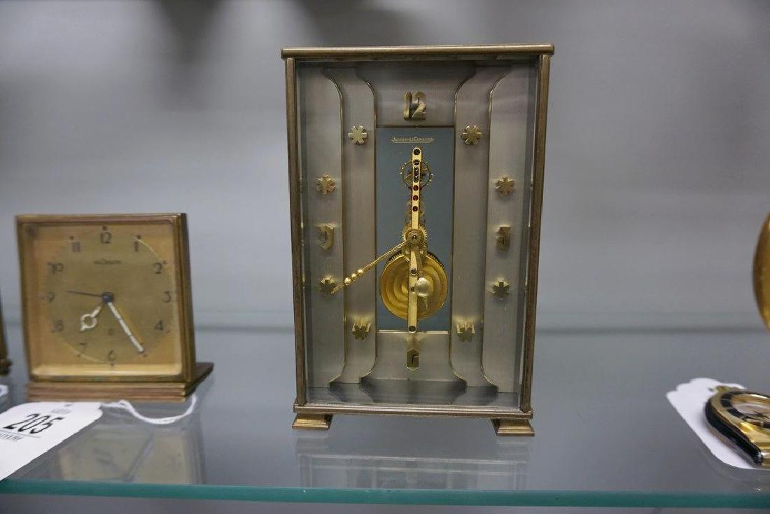 LE COULTRE INLINE BRASS CLOCK, NOT WORKING, FROM THE (1 of 7)