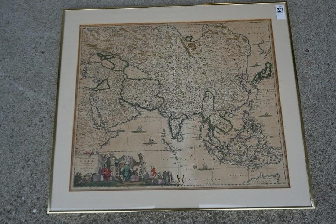 EARLY HANDCOLORED MAP OF ASIA, FROM GROUP WE ARE (1 of 3)