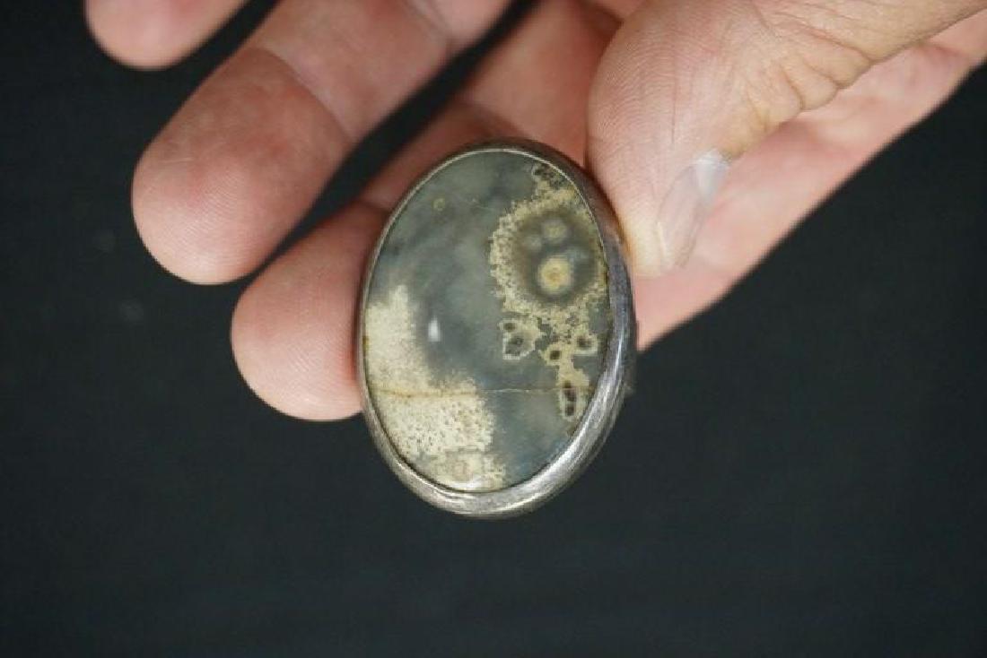 ROLPH SCARLETT JASPER & STERLING RING, DIRECTLY FROM (1 of 7)