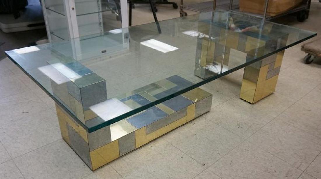 PAUL EVANS CITYSCAPE COFFEE TABLE, SIGNED ON BASE AS (1 of 5)