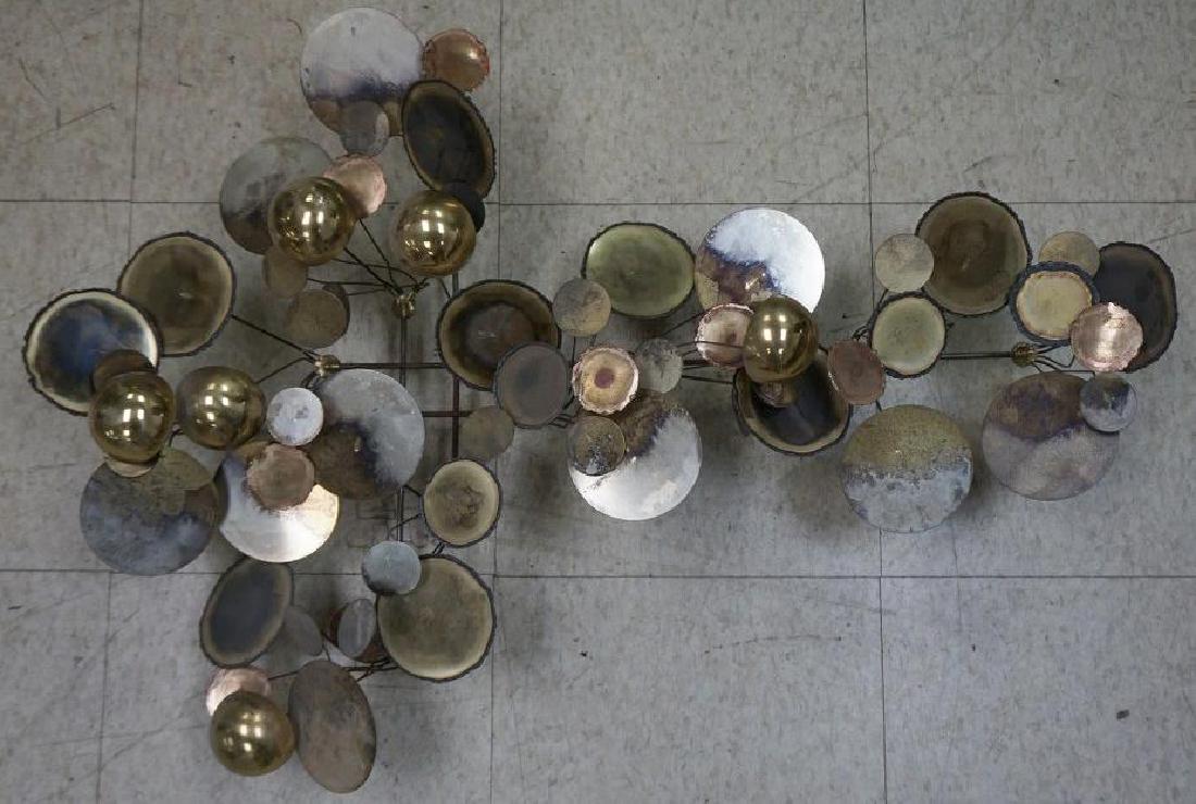 CURTIS JERE 1971 MID CENTURY BRASS WALL SCULPTURE, (1 of 1)