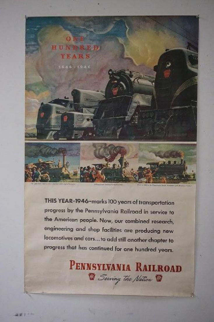 PENNSYLVANIA RAILROAD 100 YEAR ANNIVERSARY POSTER, (1 of 1)