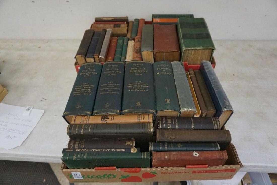 (2) BOXES OF EARLY MEDICAL BOOKS, FROM HUDSON VALLEY (1 of 4)