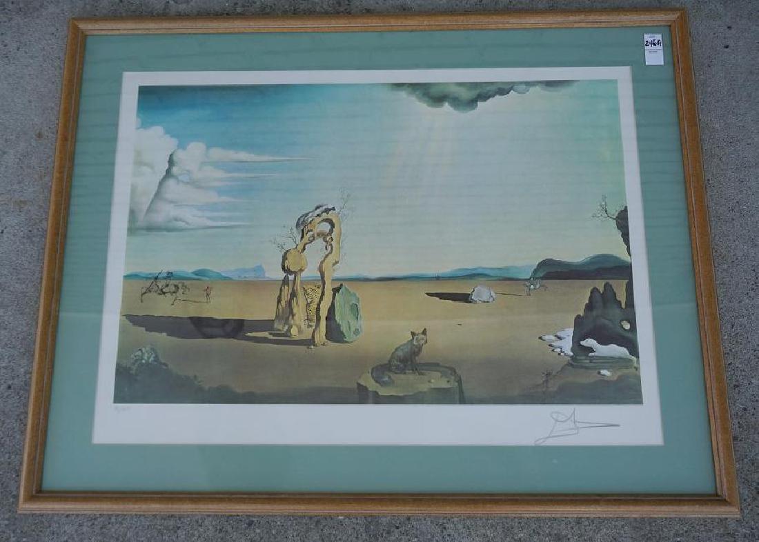 SALVADOR DALI SIGNED PRINT 71/450, NICELY FRAMED AND (1 of 3)