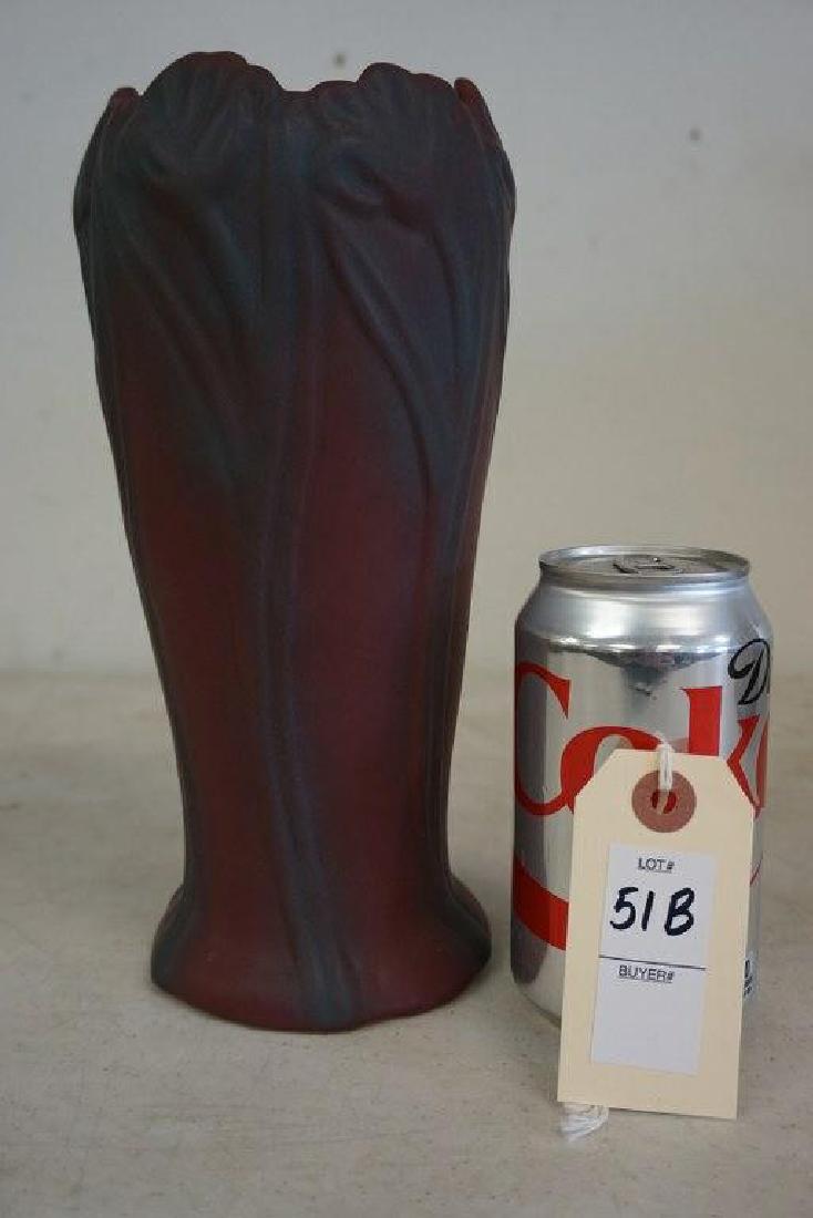 VAN BRIGGLE 10" HIGH VASE, DATED 1947, SIGNED ON BOTTOM (1 of 3)