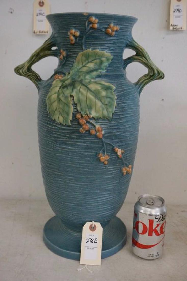 18 1/2" HIGH ROSEVILLE BUSHBERRY PATTERN VASE, HAS (1 of 5)